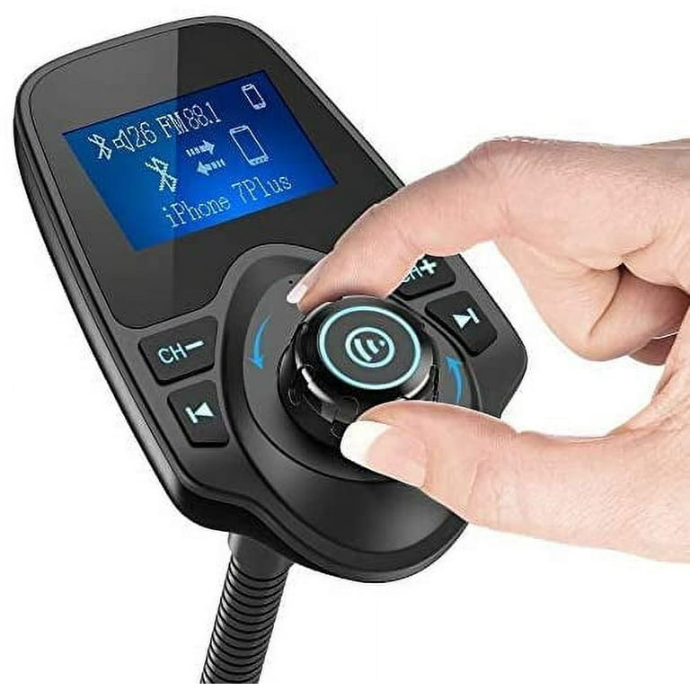 Nulaxy Bluetooth Car FM Transmitter Audio Adapter Receiver