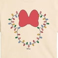 thumbnail image 2 of Disney - Christmas Lights Minnie Head Cropped Graphic T-Shirt, 2 of 4