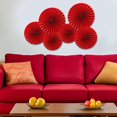 thumbnail image 5 of Tachiuwa 6 Pieces 2024 Chinese New Year Paper Fans Blessing Ornament Gifts Red Traditional Paper Fans for Holiday Celebrations Wedding, 5 of 7