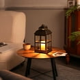 thumbnail image 5 of Sziqiqi Black Candle Warmer Lamp with Timer: 11" Dimmer for Large 3-Wick Jars Rustic Wax Melter Vintage Lantern Safe for Home with Kids Pets Decor, 5 of 8