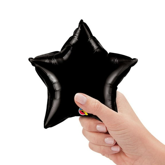 9 inch Star - Onyx Black (Air-Fill Only) Foil Mylar Balloon - Party Supplies Decorations