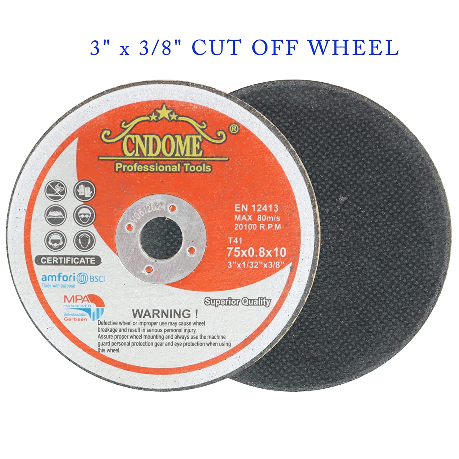 waltyotur 25-Pack Cut Off Wheels Ultra Thin Cut-Off Wheel Cutting Disc 3x1/32x3/8 Metal and Stainless Steel Cut-Off Wheels Cutting Wheel Disc Thin Metal Stainless Steel Cutting Cut Off Disc