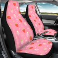 thumbnail image 4 of POLERO Strawberry Pattern Front Seat Cover for Men, 2pcs Vehicle Seat Covers Breathable Washable Car Seat Cover, 4 of 13