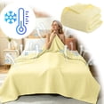 thumbnail image 2 of Cotton Blanket for Bed - Cooling Breathable and Lightweight, Soft Cozy Textured Herringbone Woven Summer Blanket for Home Decor, 2 of 5