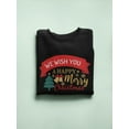 thumbnail image 3 of Wish You A Happy Merry Christmas Sweatshirt Women -Image by Shutterstock, Female Medium, 3 of 4