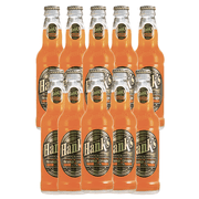 Hank's Genuine Gourmet Orange Cream Soda, 12 fl oz Bottles – Premium Craft Soda with Citrus, Creamy Flavor – Nostalgic Creamsicle Taste, Pack of 10