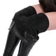 thumbnail image 3 of Guardurnaity Leggings de cuero para mujer espesar Otoño Invierno cálido cintura alta Push Up pantalones adelgazantes suaves pantalones de ocio Prendas para la parte inferior del cuerpo Negro XXXL, 3 of 6