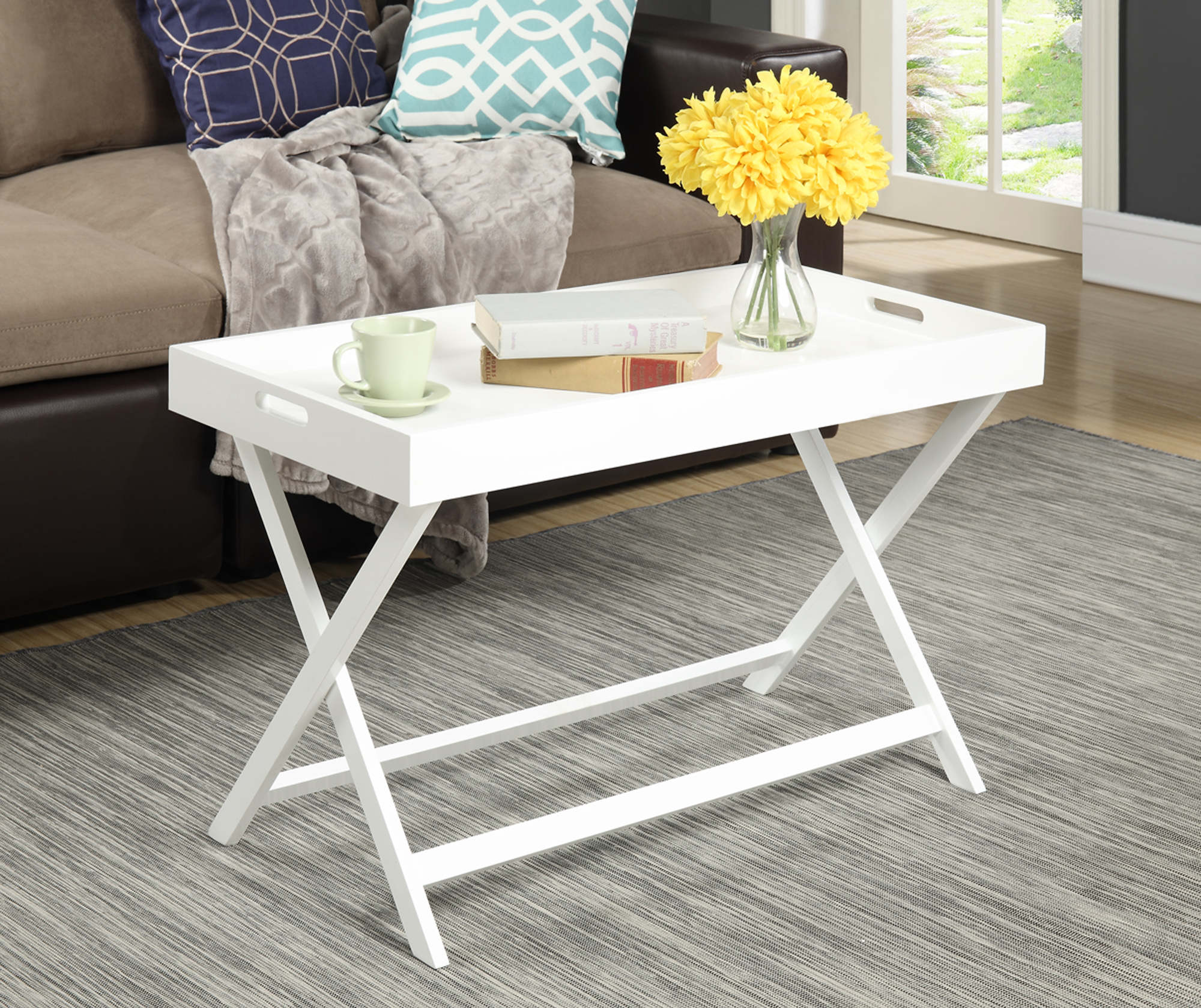 Convenience Concepts Baja Coffee Table with Removable Tray