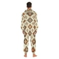 thumbnail image 4 of FORMRS Onesies Pajama for Adults Unisex Hoodie Winter Jumpsuit One Piece Sleepwear, Sizes S-2XL, Geometric Designs, 4 of 7