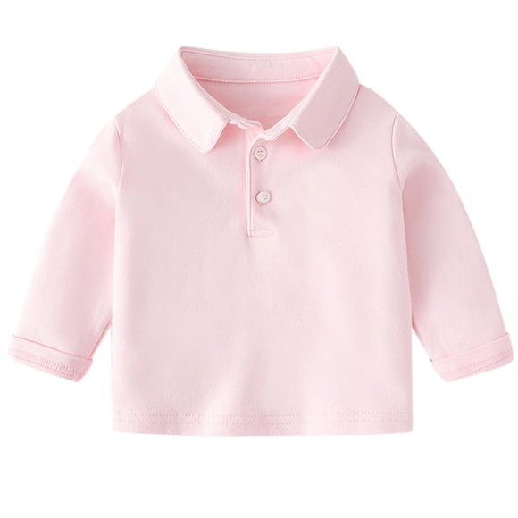 Ketyyh-chn99 Toddler Baby Boys Plaid Jacket Kids Child Toddler Baby Boys Girls Solid Long Sleeve T Shirt Blouse Tops Outfits Clothes for 3-4 Years,Pink
