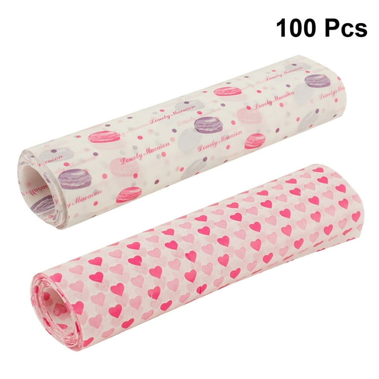 Whaline 240Pcs Macaron Color Wax Paper Sheet 6 Color Food Wrapping Tissue  Pink Purple Sandwich Wrapping Paper Colorful Deli Paper Basket Liners for
