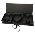 thumbnail image 1 of T-682 Black Rectangular Flower Box Window Everlasting Soap Packaging Wedding Souvenir Mothers Day Gift Design #7677w, 1 of 3