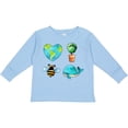 thumbnail image 3 of Inktastic Earth Day Plant a Tree Save the Bees Save the Seas Love Your Mother Boys or Girls Long Sleeve Toddler T-Shirt, 3 of 5