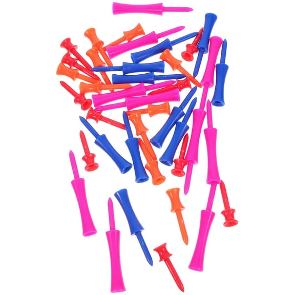 ORDDIART 40Pcs ABS Plastic Step Tees for Golf Training and Playing by Golf Enthusiasts