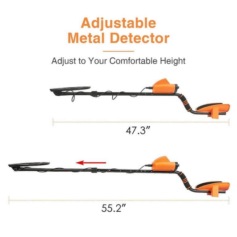 SUNPOW OT-MD02 Metal Detector for Adults with Shovel & Waterproof Pick-up  Coil