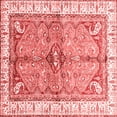 thumbnail image 1 of Ahgly Company Indoor Square Geometric Red Traditional Area Rugs, 5' Square, 1 of 4