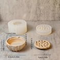 thumbnail image 3 of Durable Epoxy Mold for Crafting Lotuses Seed Shape Sticks Holder Silicone Mold Desktop Ornament Teapot Tray Mold, 3 of 4