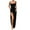 Black, variant on asdoklhq Maternity Dress,Sexy Women Sleeveless Solid Ladies Slim Camis Slit Dress Long Dress