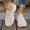 Khaki, variant on Women Shoes Womens Sneakers Slip On Walking Shoes for Women Closed Toe Fly Knit Mesh Low Wedge Sneakers Breathable Light Comfort Loafers Wide Width Large Sizes Women Shoes Casual Dress Spring Summer