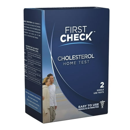 First Check 3 in 1 Cholesterol Home Test, 1 ea (Best Home Cholesterol Test Kit)