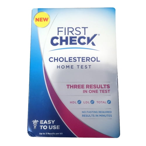 First Check Home Cholesterol Test, 1 Ea, 3 Pack