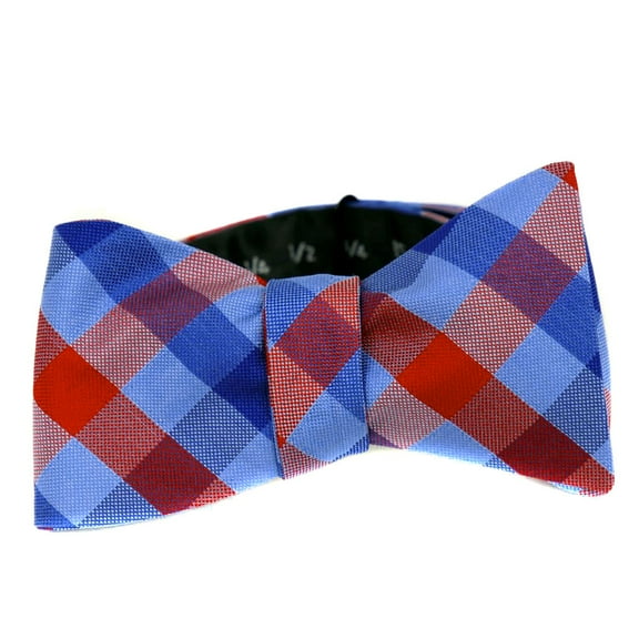BuyYourTies - FBTZ-236 - Mens Aficionado Self Tie Bow Tie - Blue Red