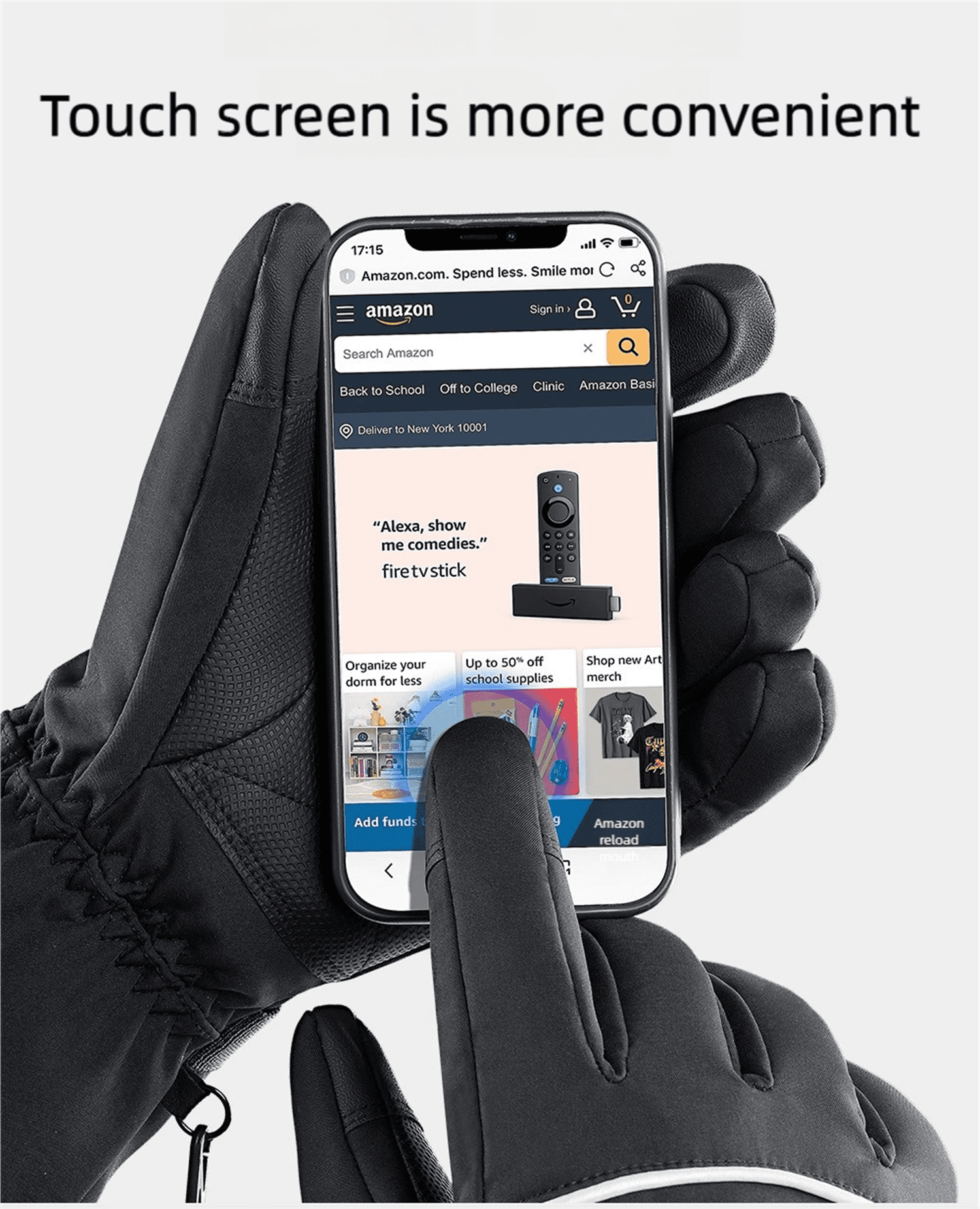 Heated Gloves for Men Women, Rechargeable Electric Heated Leather Skiing and Snowboarding Gloves