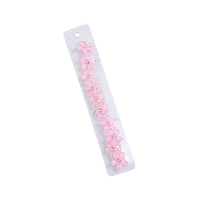 Clips de Cheveux Mignons Enfants Réutilisables Légers Décoratifs pour Accessoires de Tresse Mariage Rose
