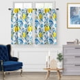 thumbnail image 2 of Desert Cactus Kitchen Curtains - Mountain Sunset Sunrise Boho Decor Modern Abstract Orange Retro Short Curtains for Home Living Dining Room Rod Pocket Window Drapes 2 Panels Set, 27.5"x36", 2 of 5
