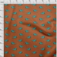 thumbnail image 3 of oneOone Georgette Viscose Fabric Branch & Bird Block Printed Craft Fabric BTY 42 Inch Wide, 3 of 4