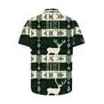 thumbnail image 3 of Hombres de Manga Larga, Navidad Impresa Turndown Collar Blusa, Casual Moda Botón Camisa para las Vacaciones, 3 of 5