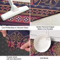 thumbnail image 3 of Purple Boho Tribal Floral and Mandalas Pattern Kitchen Rug Mat,Kitchen Runner Rugs Non Skid Washable,Decorative Kitchen Floor Mats for Kitchen,Sink,Laundry,17"X47", 3 of 5