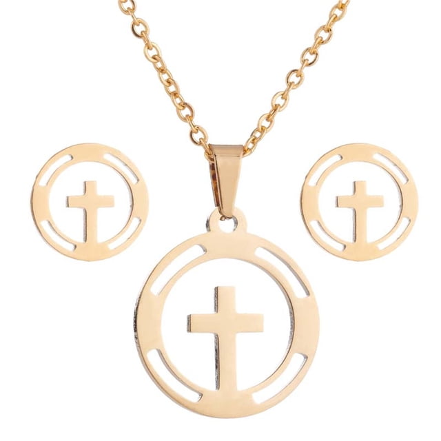 Fiudx Conjunto de Joyería de Moda, Elegante Collar con Colgante, Impresionante Colección de Aretes, Llamativo Par de Accesorios, Regalo para Fiesta, Boda, Compromiso, Estilo para Ocasiones Especiales