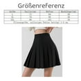 thumbnail image 4 of 1PCS Summer High Waist Pleated Skirt-Black, 4 of 4