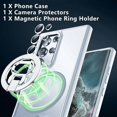 thumbnail image 2 of For Samsung Galaxy S24 Ultra Magnetic Case Kickstand Phone Cover With Lens Protector, 2 of 5