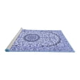 thumbnail image 2 of Ahgly Company Machine Washable Indoor Rectangle Medallion Blue Traditional Area Rugs, 5' x 8', 2 of 4