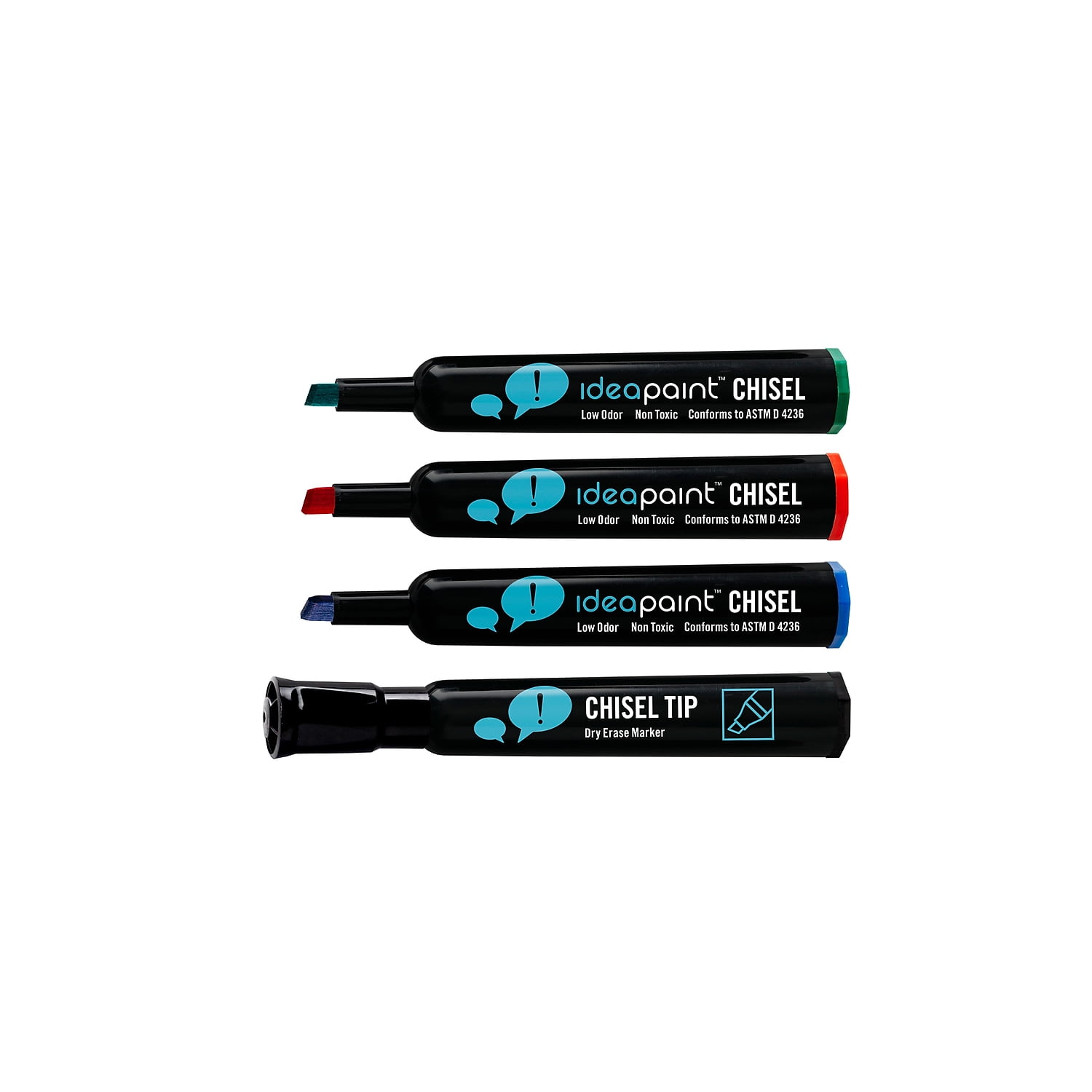 IdeaPaint Chisel Tip Dry Erase Markers ACDM040015