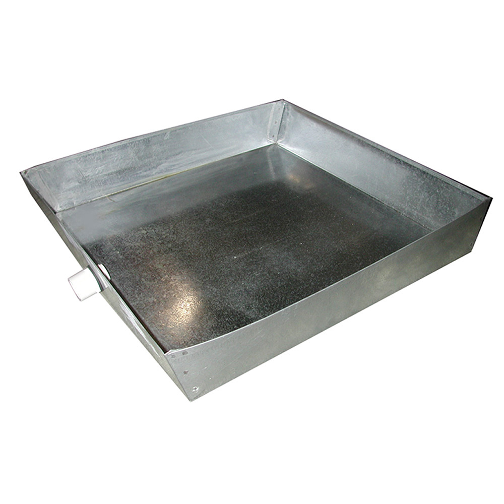 22" x 22" x 4" Galvanized Hot Water Heater Pan ,PartNo J37022