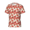 thumbnail image 5 of Vsdgher Tomatoes Print Men's Dry Fit Mesh Athletic Shirts Moisture Wicking Tennis T-Shirt Tops, 5 of 9