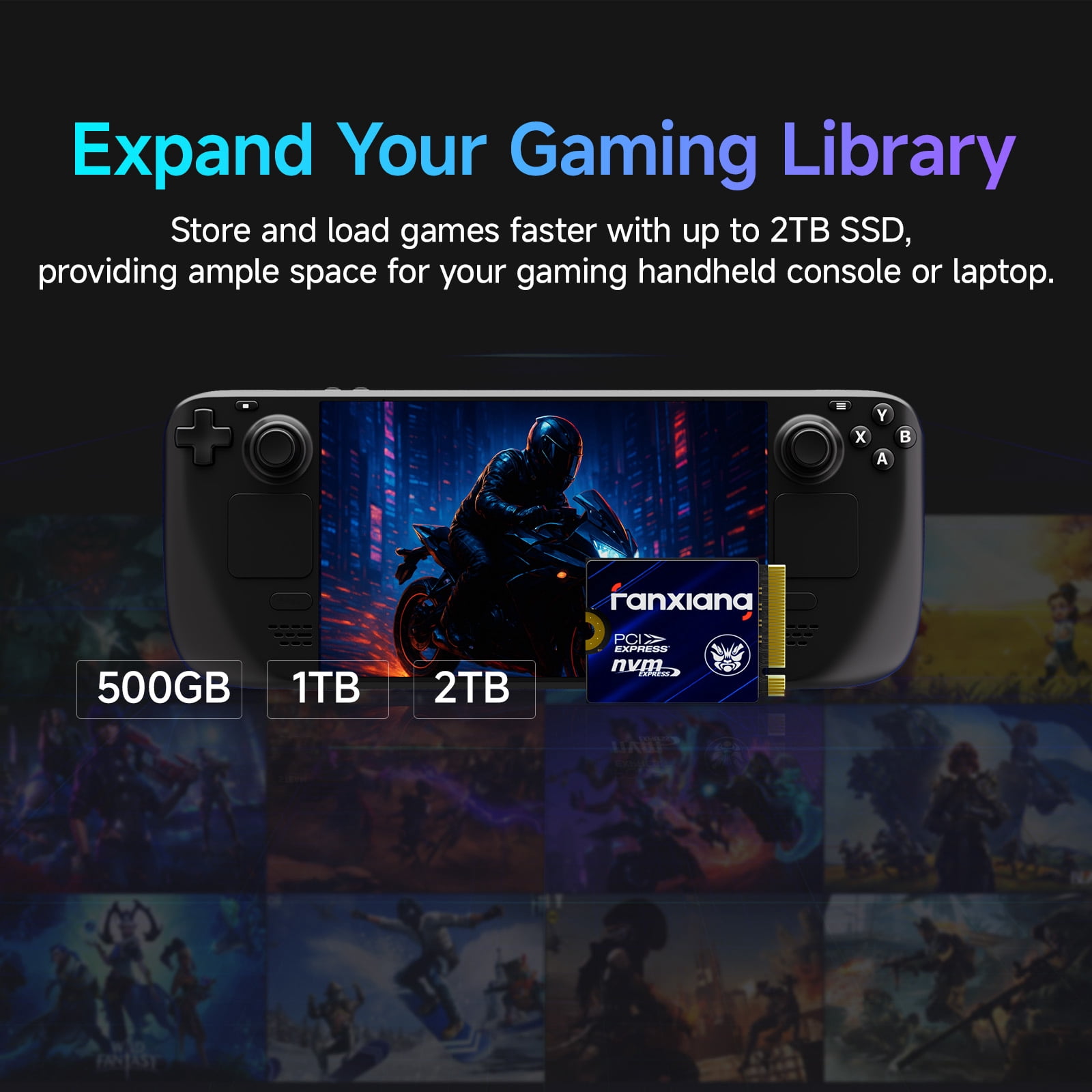 Fanxiang 1TB M.2 2230 NVMe SSD PCIe 4.0X4 SSD For Steam Deck Microsoft Mini PC