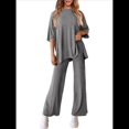 thumbnail image 2 of Traje Informal de Dos Piezas para Mujer, Ideal para Viajes y Vacaciones. Gris Oscuro L, 2 of 9