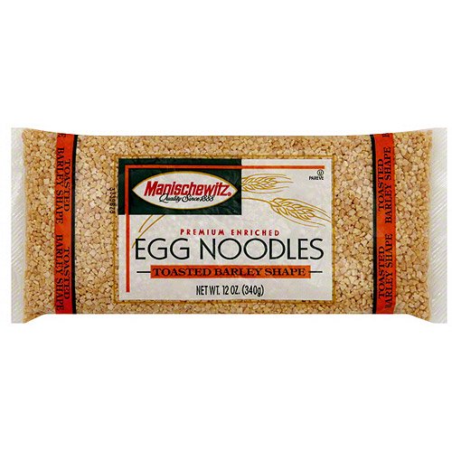 Manischewitz Premium Enriched Toasted Barley Shape Egg Noodles, 12 oz
