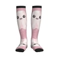 thumbnail image 3 of Compression Socks for Women and Men - Cute Pink Halloween Ghost A Compression Socks Circulation for Workout, 3 of 8