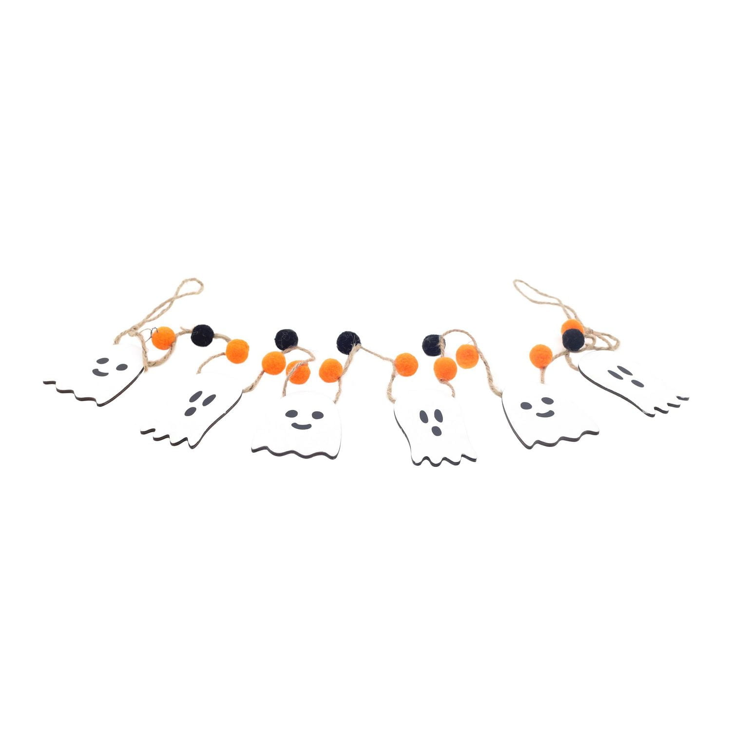 Way To Celebrate Halloween Wood Ghost Garland