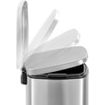 thumbnail image 2 of 50L/13Gal Heavy Duty Hands-Free Stainless Steel Commercial/Kitchen Step Trash Can, Fingerprint-Resistant Soft Close Lid Trashcan, 50L / 13 GAL, 2 of 9