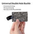 thumbnail image 3 of Luggage Tags for Suitcases, Black Paisley Leather Bag Luggage Tags ID Label Tags Privacy Protection Travel Bag Labels, 3 of 6