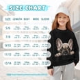 thumbnail image 7 of Xoenoiee French Bulldog Print Girls Oversized Sweatshirts Casual Long Sleeve Crewneck Side Slit Tops 2025 Fall Loose Pullover Sweatshirt, 7-8 Years, 7 of 7