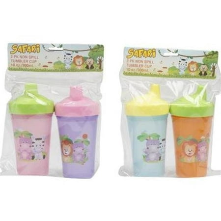 DDI 2326803 Assorted Non Spill Tumbler Baby Cup - Pack of 2 - Case of