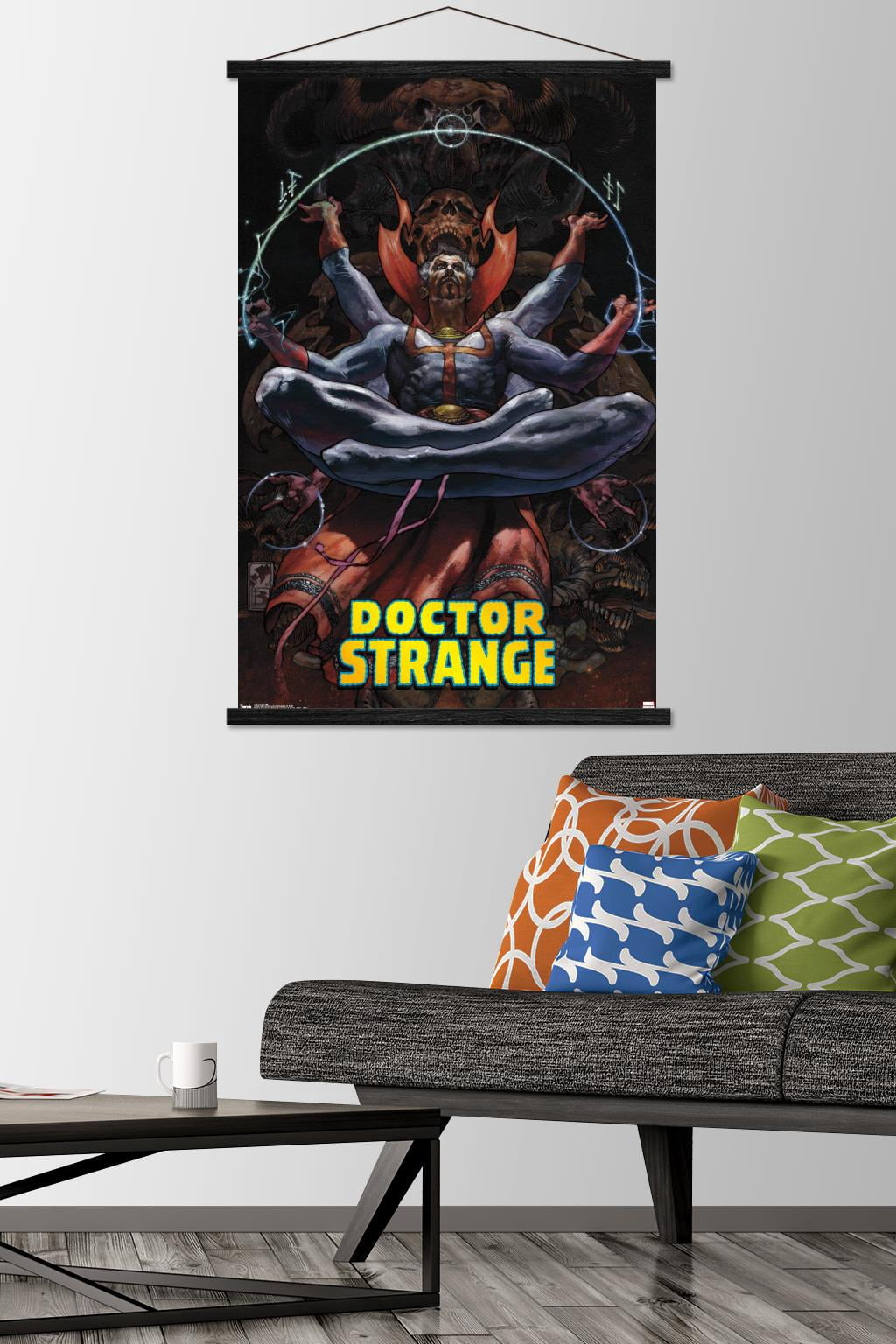Marvel Comics - Doctor Strange - Meditating Wall Poster with Magnetic Frame, 22.375" x 34"