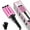Pink(Upgraded Version), variant on DAN Technology 3 Barrel Curling Iron Wand,1 inch Ceramic Hair Waver Dual Voltage Hair Curling Iron,Pink